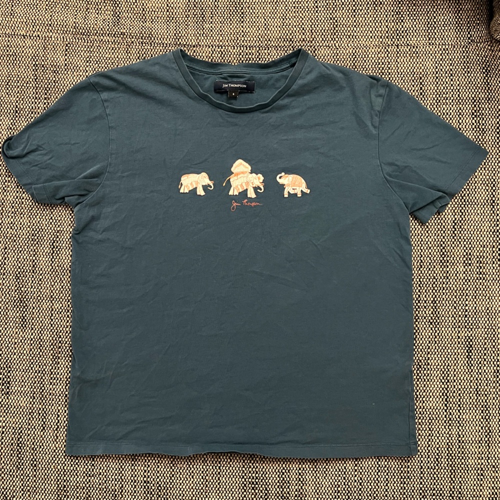 Jim Thompson Elephant T-Shirt Women Size Small
